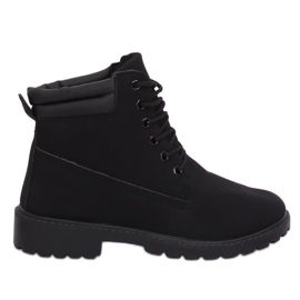 Bottes en bois pour femmes noires W-3033 Black