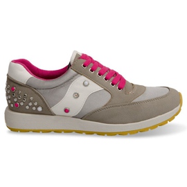 Chaussures de course sportives A738 gris multicolore