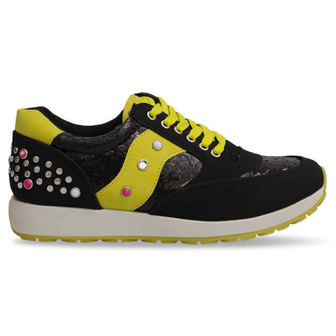 Chaussures de course de sport A738 Noir multicolore