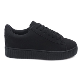 Bottes Creepers Sur Plateforme MB-1 Noir