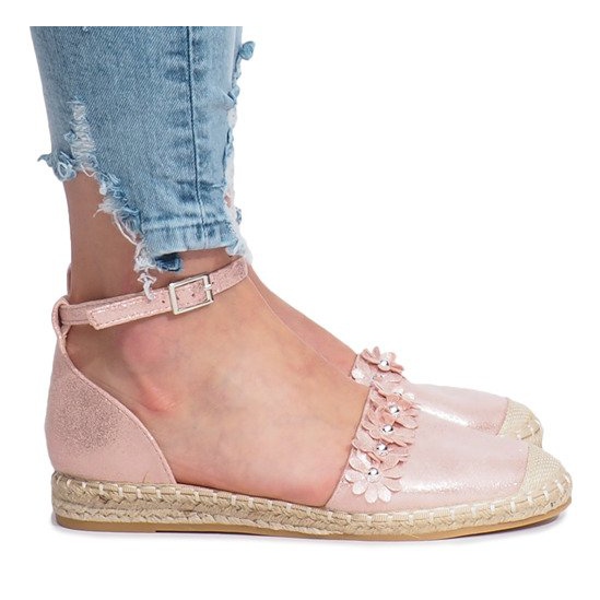 Espadrilles roses à fleurs Favara
