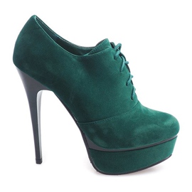 Bottines Elégantes à Talons Hauts 7146 Vert