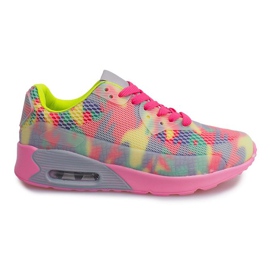 Chaussures running sport DN3-69 GRIS / FUSHIA multicolore Chaussures running sport DN3-69 GRIS / FUSHIA multicolore
