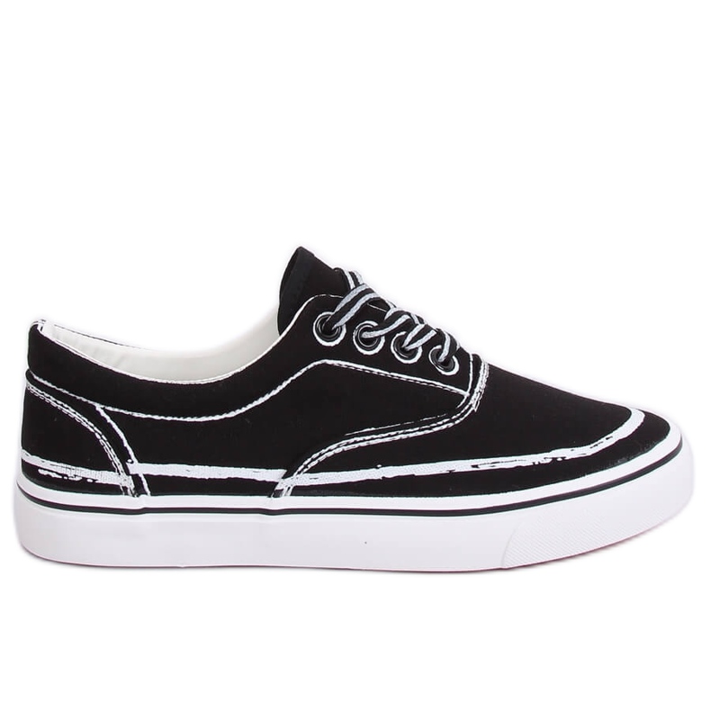 Baskets femme noires BS103 Noir le noir