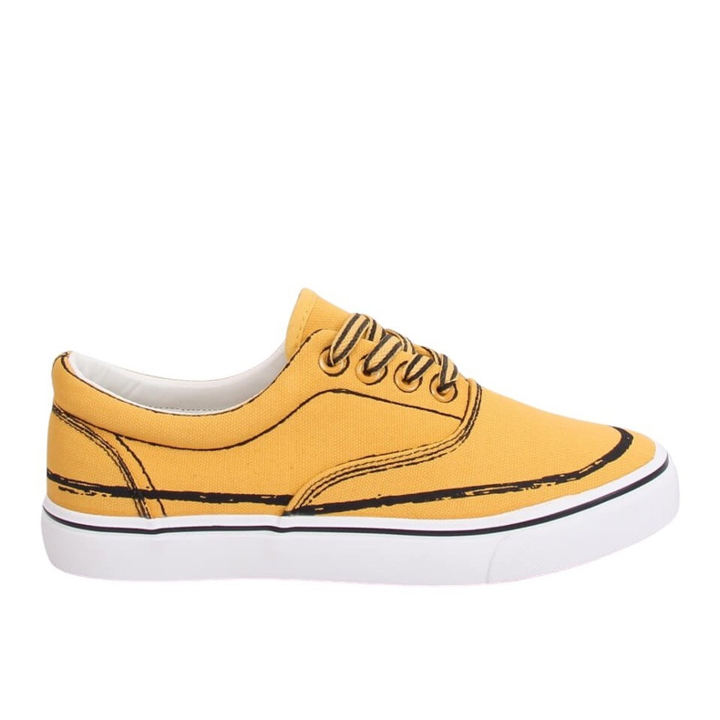 Baskets femme jaunes BS103 Jaune