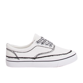Baskets femme blanches BS103 Blanc