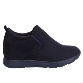 Chaussures bleu marine sur un coin caché ZY-7K67 Bleu