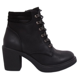 Noir VQ-18 Bottines noires à lacets le noir