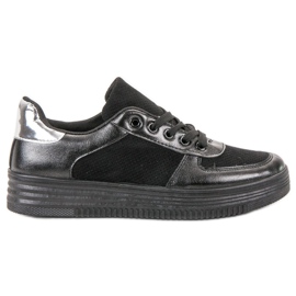 Jumex Chaussures de sport nouées noir