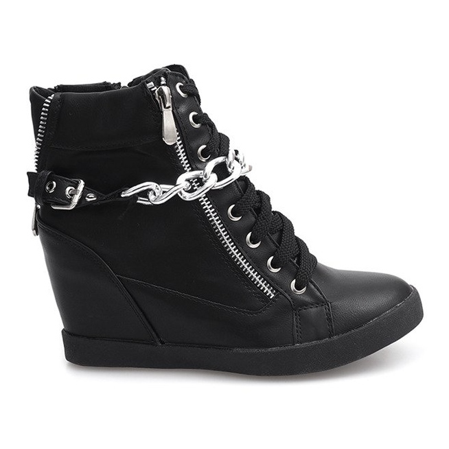 Bottes Baskets Sur Compensée 8089 Noir le noir