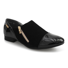 Chaussures Classiques Avec Fermeture À Glissière MS164 Noir le noir