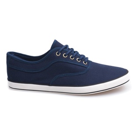 Baskets à lacets des baskets B001 Marineblau bleu marine