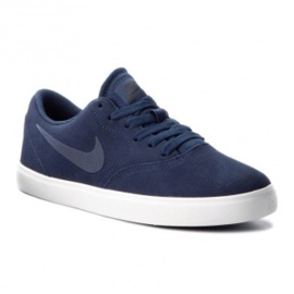 Nike Sb Check Suede Jr AR0132-400 chaussures bleu marine