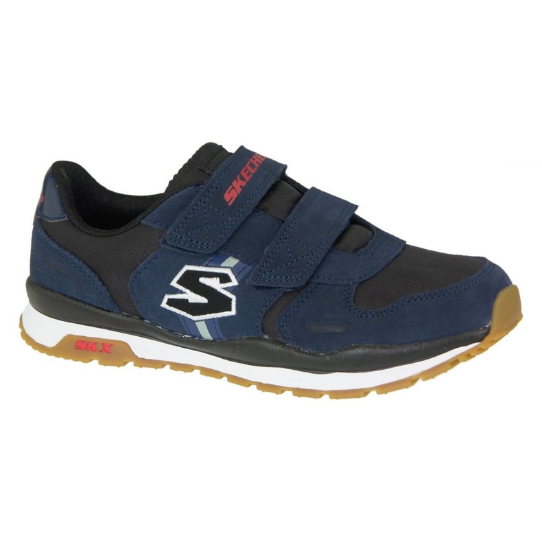 Skechers Throwbax Jr 97360-NVBK Chaussures bleu marin