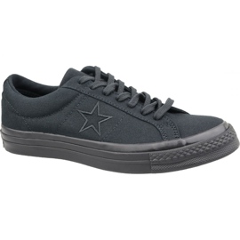 Chaussures Converse One Star Ox M 163380C noir le noir