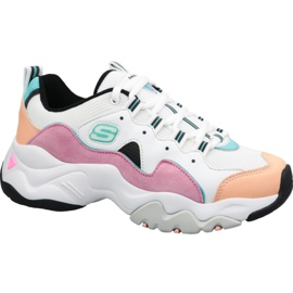Chaussures Skechers D'Lites 3.0 Zenway W 12955-WPKB blanche multicolore