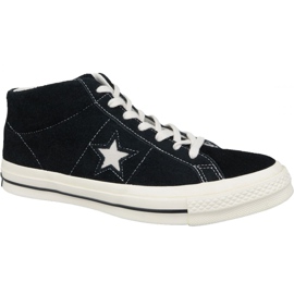 Chaussures Converse One Star Ox Mid Vintage Suede M 157701C noir