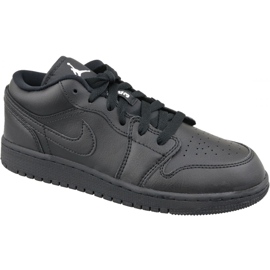 Nike Jordan Air 1 Low Bg M 553560-006 chaussures noires