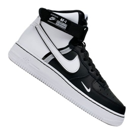 Nike Air Force 1 High LV8 2 Gs Jr CI2164-010 blanche le noir