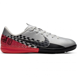 Chaussures d'intérieur Nike Mercurial Vapor 13 Academy Neymar Ic Jr AT8139-006 gris nuances de gris