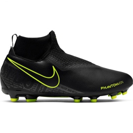 Chaussures de football Nike Phantom Vsn Academy Df FG / MG Jr AO3287-007 noir noir