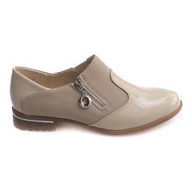 Chaussures à enfiler classiques 15312 Beige