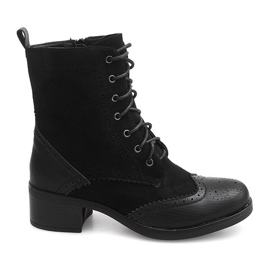 Bottines à lacets Jazz shoes ZH76 Noir le noir