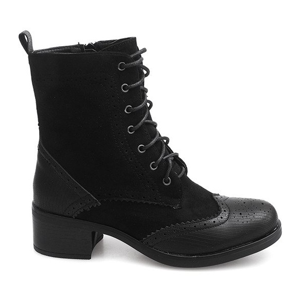 Bottines à lacets Jazz shoes ZH76 Noir le noir