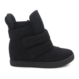 Baskets Compensées Avec Velcro 86-149 Noir le noir