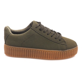 Bottes Creepers sur la plate-forme verte AM-1101