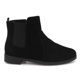 Bottines Daim Jodhpur FC-P07 Noir le noir