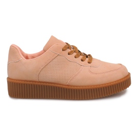 Bottes Creepers sur la plate-forme nue HBK1015 beige Bottes Creepers sur la plate-forme nue HBK1015 beige