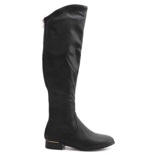 Bottes hautes élancées A7898-38 Noir le noir