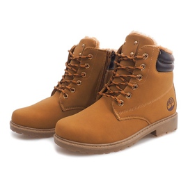 Bottes en bois isolées BED01 Camel brun