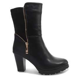 Bottines À Talons FR59 Noir le noir
