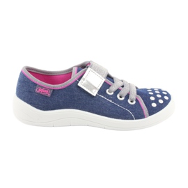 Befado chaussures pour enfants 251Y109 jeans bleu marin rose gris