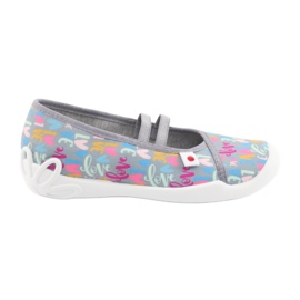 Chaussures pour enfants Befado 116Y261 bleu rose gris vert jaune