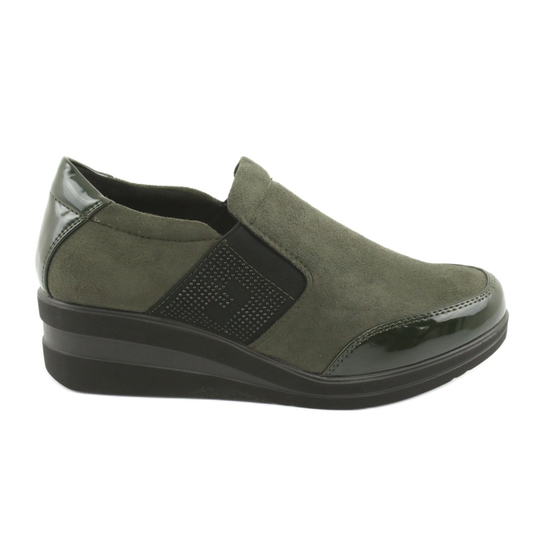 Chaussures compensées Sergio Leone 225 olive le noir vert