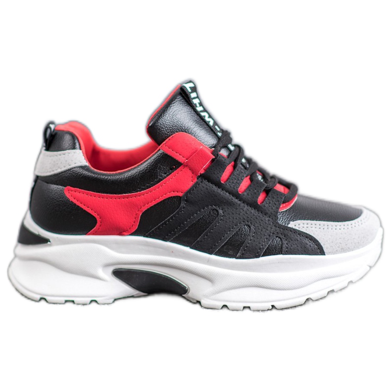 SHELOVET Chaussures de sport pour femmes noir multicolore