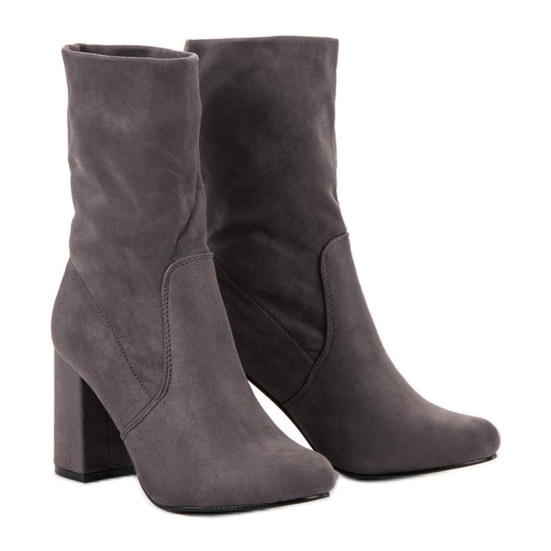 Super Mode Bottines à enfiler sur un poteau gris