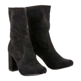 Super Mode Bottines à enfiler sur un poteau le noir