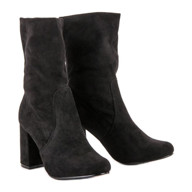 Super Mode Bottines à enfiler sur un poteau le noir