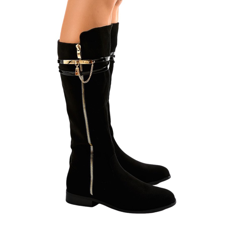Bottes chaudes noires 7570-PG le noir