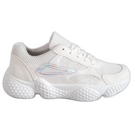 SHELOVET Chaussures de sport textiles blanc
