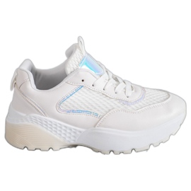 SHELOVET Chaussures de sport confortables blanc