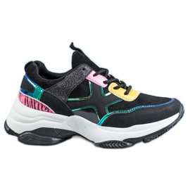 SHELOVET Chaussures de sport à la mode noir