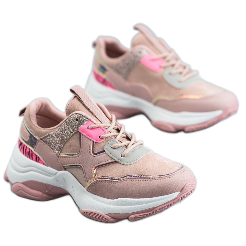 SHELOVET Chaussures de sport à la mode rose SHELOVET Chaussures de sport à la mode rose