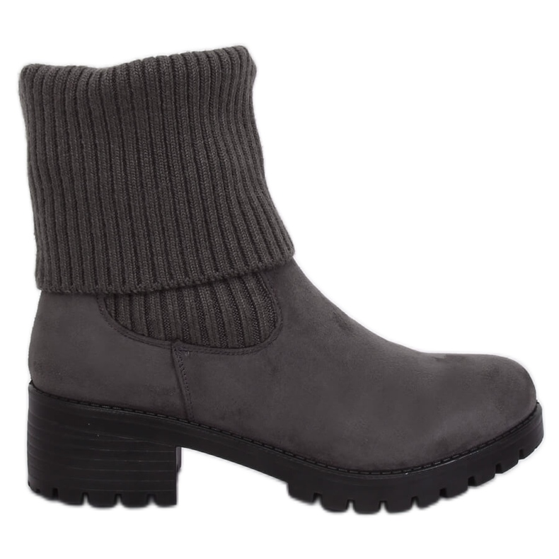 Gris Bottines femme à trépointe ZX2804 Gris Gris Bottines femme à trépointe ZX2804 Gris