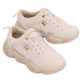 Beige BD-5 Chaussures de sport beiges