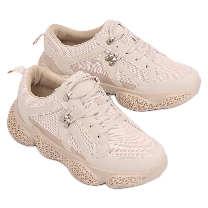 Beige BD-5 Chaussures de sport beiges